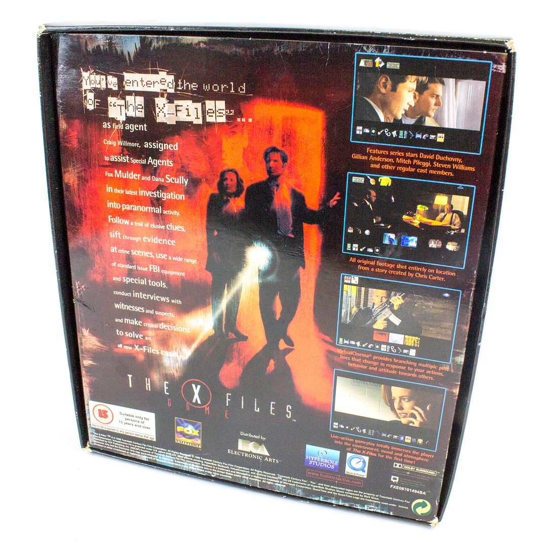 XFiles The Game for PC by Hyperbole Studios, 1998, Adventure, SciFi